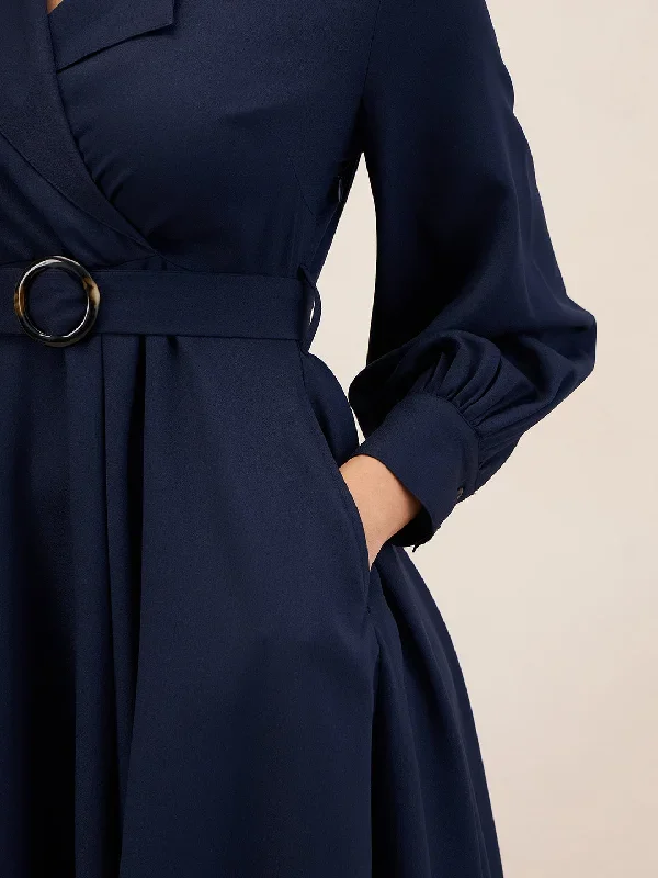 navy-blue-lapel-collar-wrap-midi-dress-ff-4855