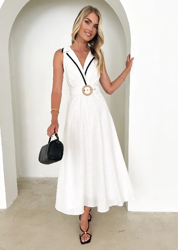 Nellop Midi Dress - Off White