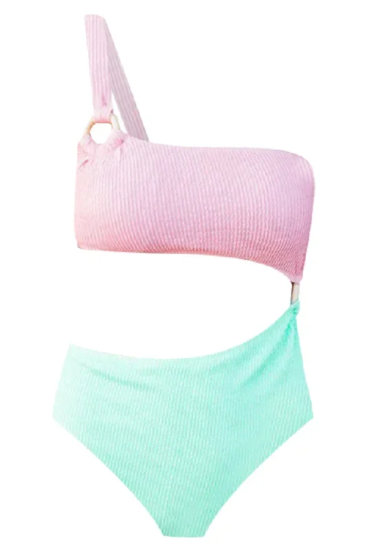 new-sweet-daydreams-pink-mint-cutout-one-shoulder-swimsuit