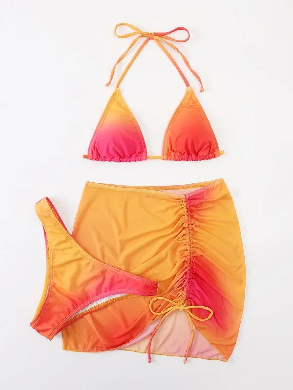 ombre-halter-bikini-set