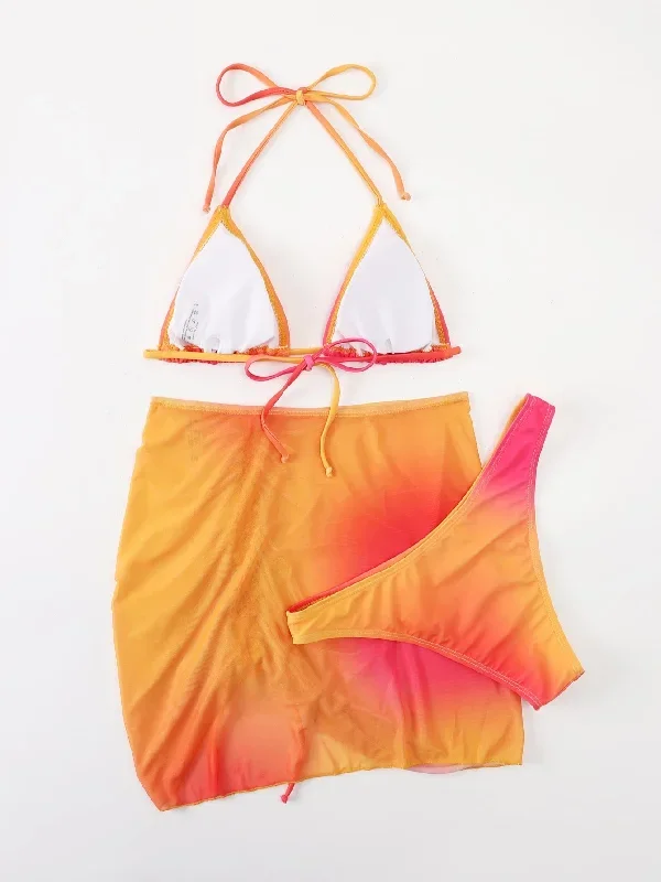 ombre-halter-bikini-set