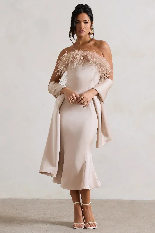 one-and-only-champagne-satin-feather-trim-midi-dress-cl129973059