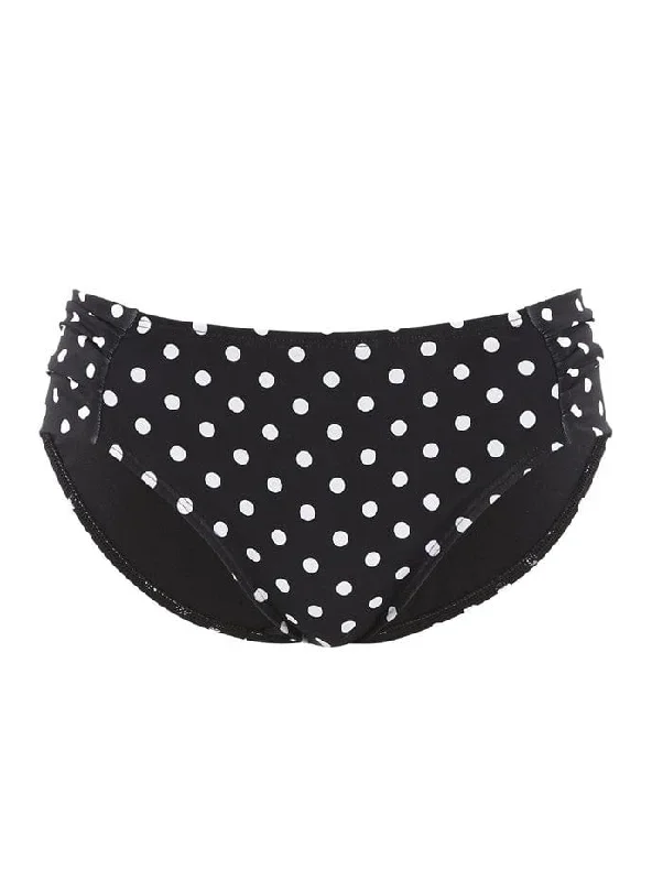 panache-anya-spot-gathered-pant-black-white