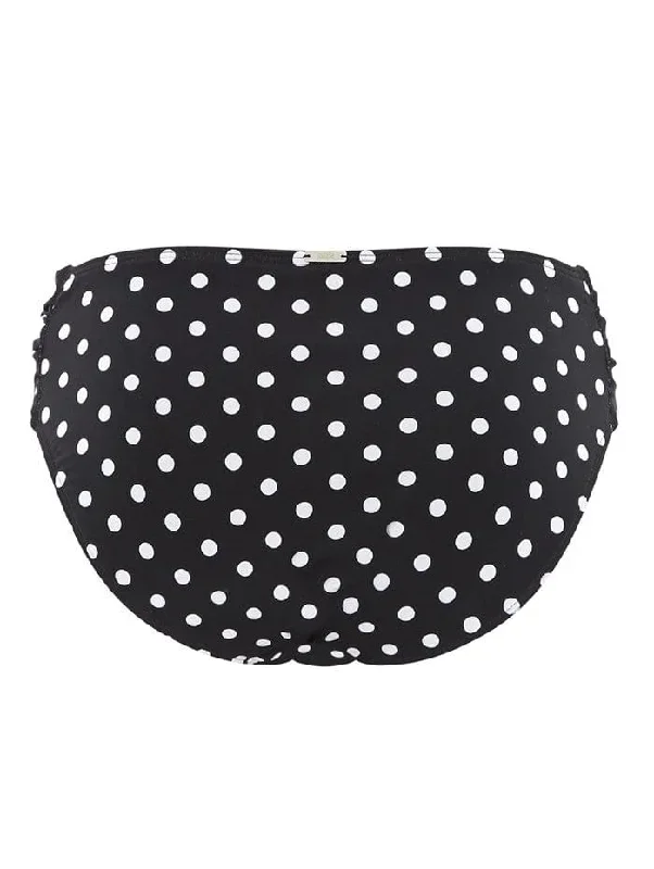 panache-anya-spot-gathered-pant-black-white