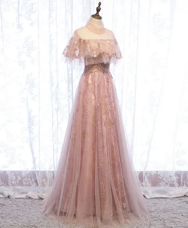 pink-tulle-lace-long-prom-dress-pink-tulle-formal-dress-2