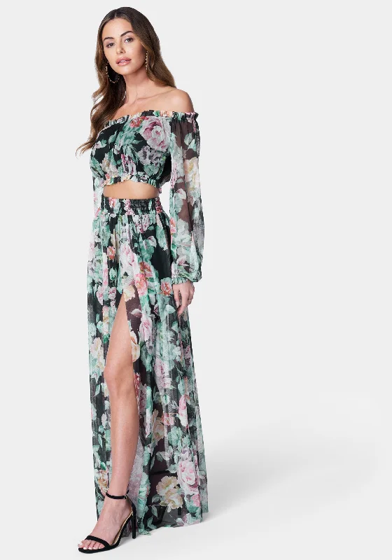 printed-mesh-two-piece-dress-fresh-blooms