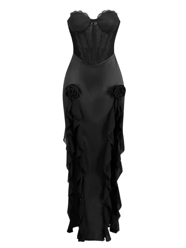 raoul-strapless-lace-tulle-maxi-dress-in-black