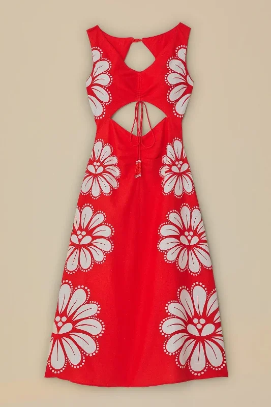 red-ainika-shell-lenzing™-ecovero™-euroflax™-midi-dress