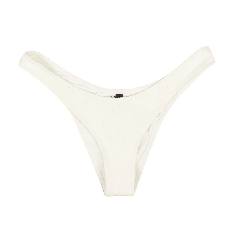 Reine Olga Leaf Brigitte Bikini Bottoms - White