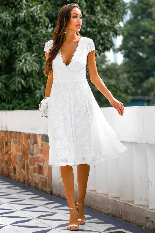 Robe dentelle blanche