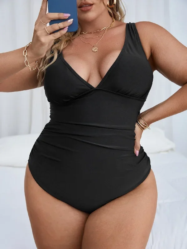 Ruched One Piece Swimsuit