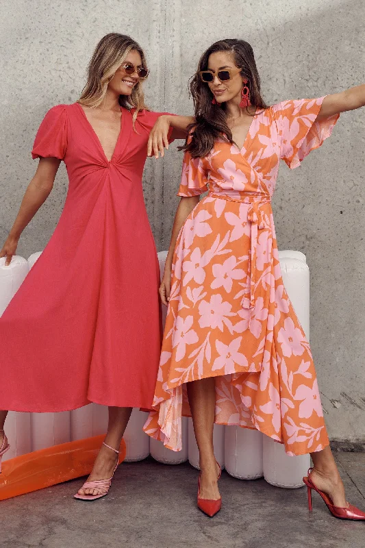 sanctuary-midi-wrap-dress-in-orange-and-pink-floral