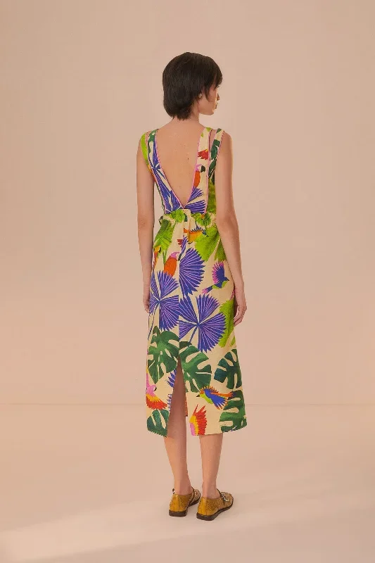 sand-macaw-jungle-v-neck-midi-dress