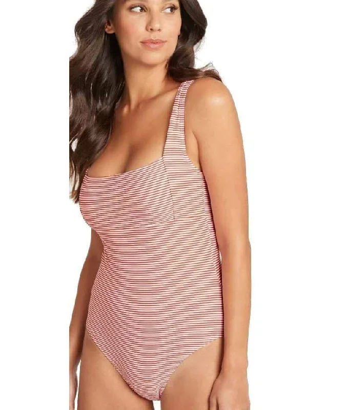 sea-level-positano-stripe-square-neck-one-piece-swimsuit-orange