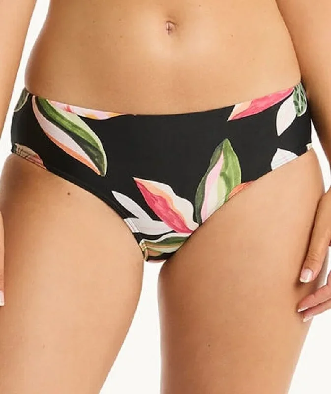 Sea Level Sundown Mid Bikini Brief - Black