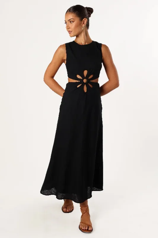 Sola Midi Dress - Black