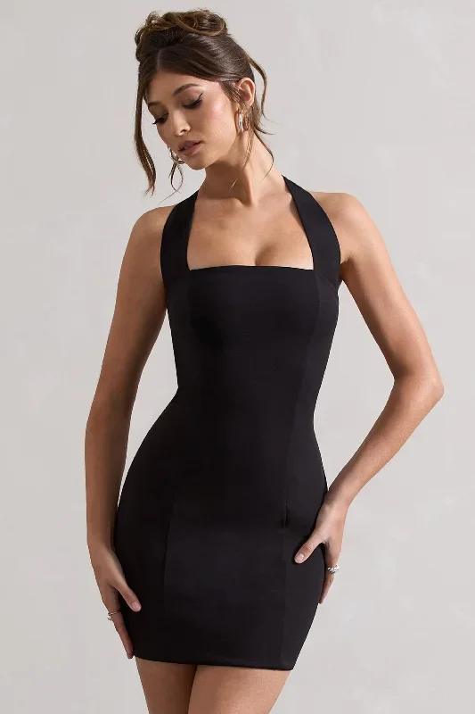 soul-black-bodycon-halter-neck-mini-dress-cl131076002