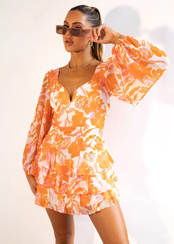 stilla-mini-dress-orange-flowers