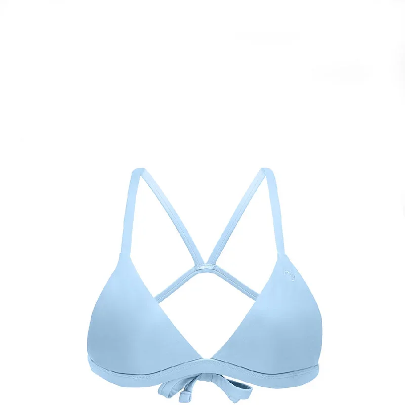 TRIANGLE BIKINI TOP ""ESOX"" IN LIGHT BLUE