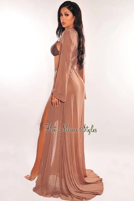 toffee-mesh-long-sleeves-belted-maxi-cover-up