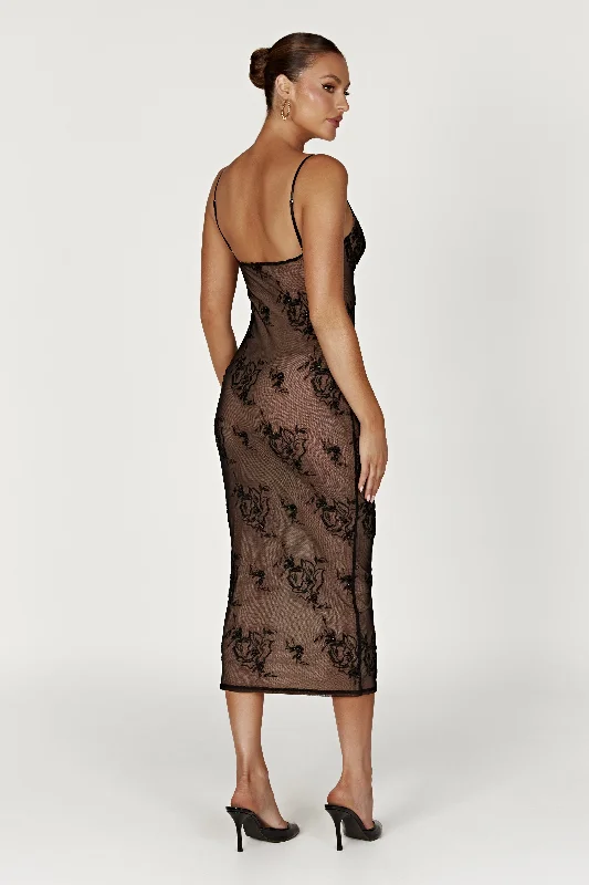 venice-embroidered-mesh-midi-dress-black