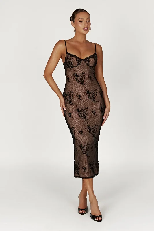 venice-embroidered-mesh-midi-dress-black