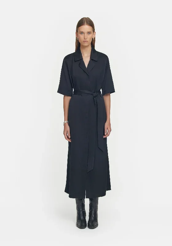 VIKTORIA & WOODS JUILLIARD SHIRT DRESS BLACK