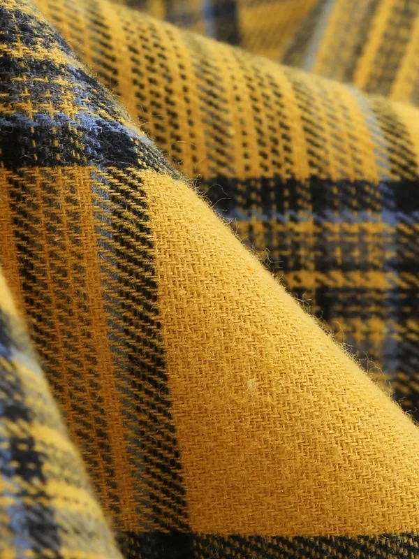 yellow-1950s-plaid-bowknot-patchwork-dress