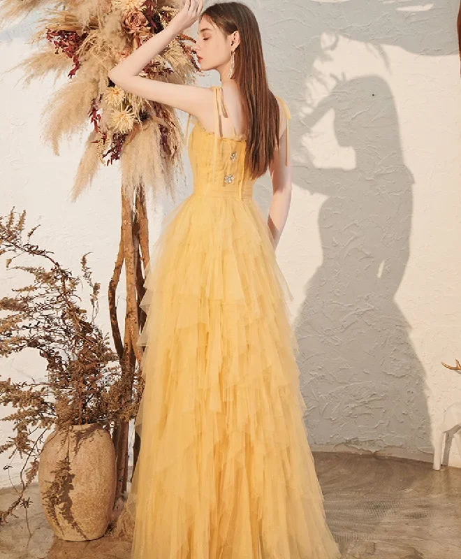 yellow-sweetheart-tulle-long-prom-dress-yellow-formal-dress