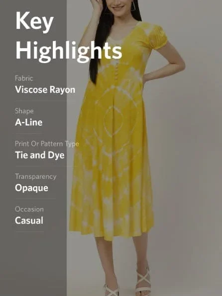 yellow-tie-and-dye-dress-for-women