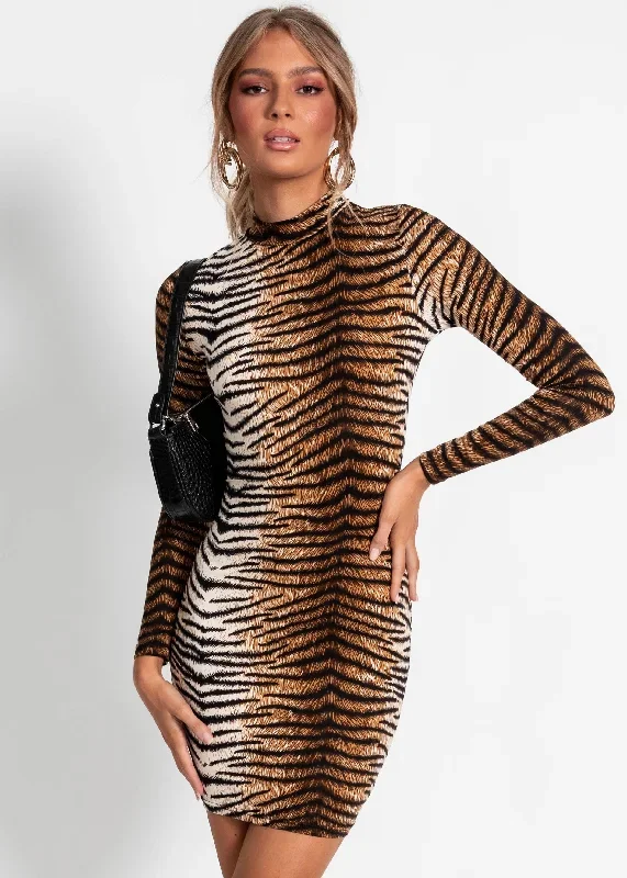 Zaylee Mini Dress - Tiger